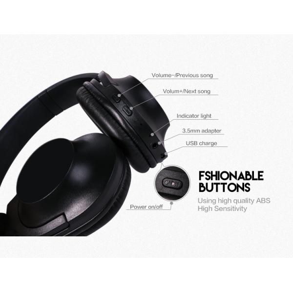 40mm Wireless Bluetooth Headphones HD Stereo Sound Over Ear Deep Bass Headest