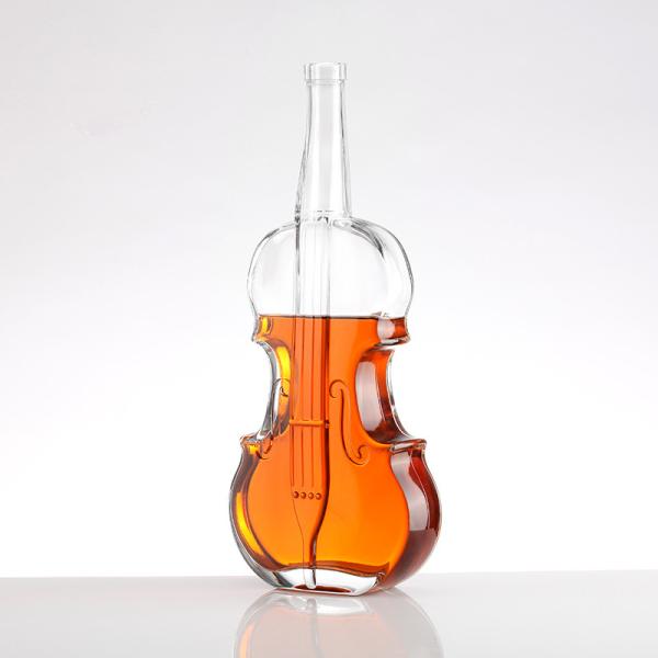 Super Flint Glass Direct Transparente Vodka Rum Gin Garrafas 700ml 750ml Forma única da garrafa