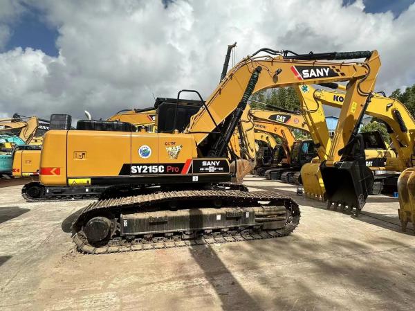 Hydraulic Used Crawler SANY 215 Excavator With Cummins QSL9-C455 Diesel Engine