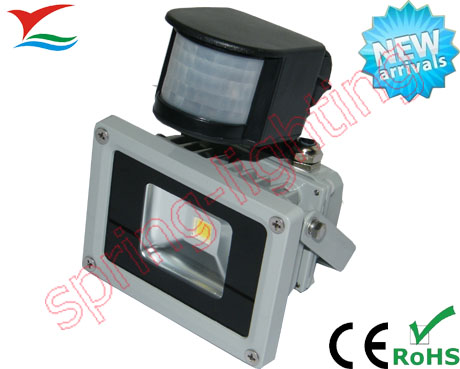 High power Bridge lux chip 10W AC85V - 265V PIR LED Flood Light Ce & RoHs approval
