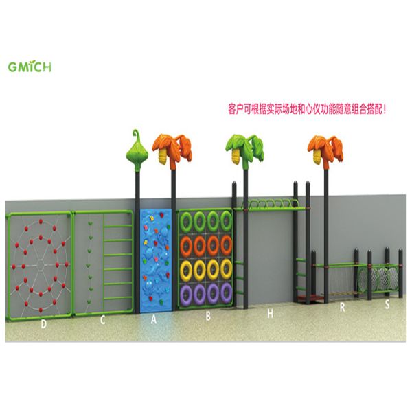 EU Standard Outdoor Climbing Rope Structures For Kids Playground Equipment