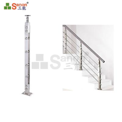 As escadas de vidro laminadas de aço inoxidável da casa pré-fabricada da segurança moderaram o diâmetro de vidro 9.6mm das balaustradas