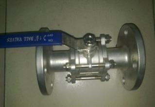 3PC SS304/CF8M  Stainless Steel Ball Valve Industrial Flange End AMSE 300LB/flanged RF Floating ball type PN16 PN40