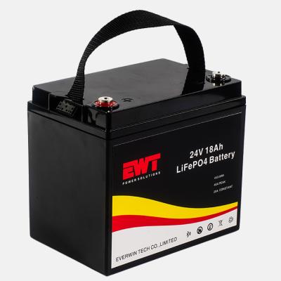 Batterie au lithium-fer-phosphate de 18Ah 24V IFR26700 LiFePO4 Batterie au LFP