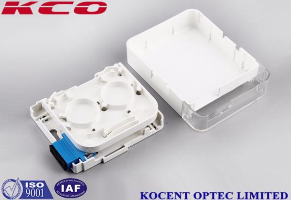 1 Port SC Duplex Fiber Optic Terminal Box Socket 2 Cores FTTH FTTB