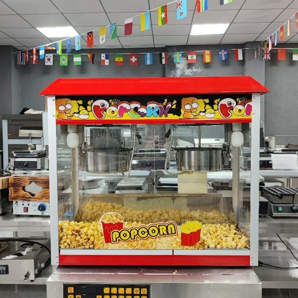 Industrial Caramel Double Pot Popcorn Machine Commercial Popcorn Maker for Your Event
