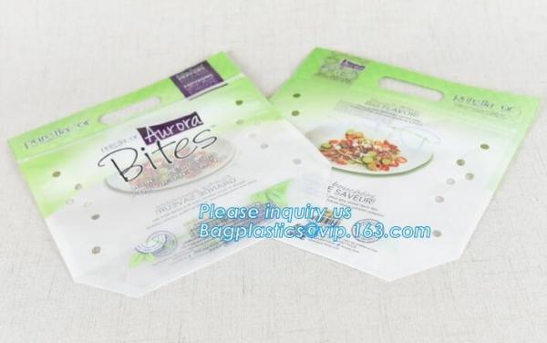 Stand Up Roasted Chicken Packaging Bags With Zip Top hot roast, rotisserie chicken bag, microwaveable bag, slide plastic