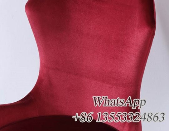 Red Velvet Chairs Stainless Steel Dining Room Furniture Supplier From CHINA (YS-23)