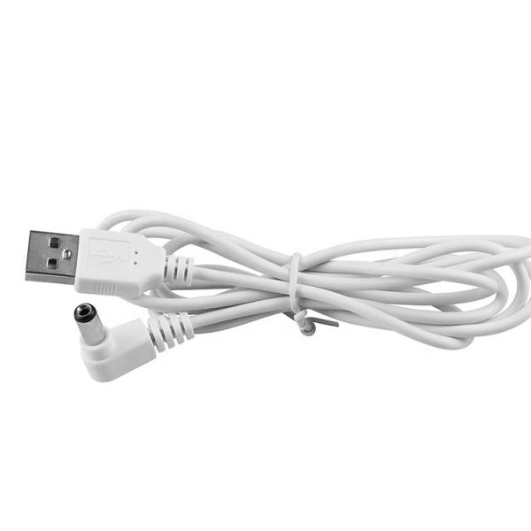 White Black USB Male to 90 Degree Right Angle 5.5 X 2.1mm  5.5x2.5mm 3.5x1.35mm 4..0x1.7mm Male DC Cable