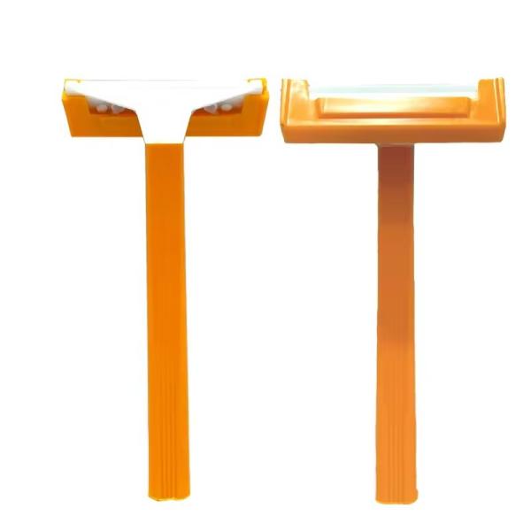 yellow single blade shaver 5 piece pack Swedish stainless steel blade shaver 1blade razor yellow color