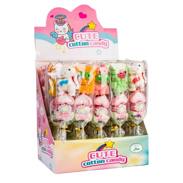 Cartoon Shape Marshmallow Children's Snacks Sweet Cream Coated Soft Cotton Candy