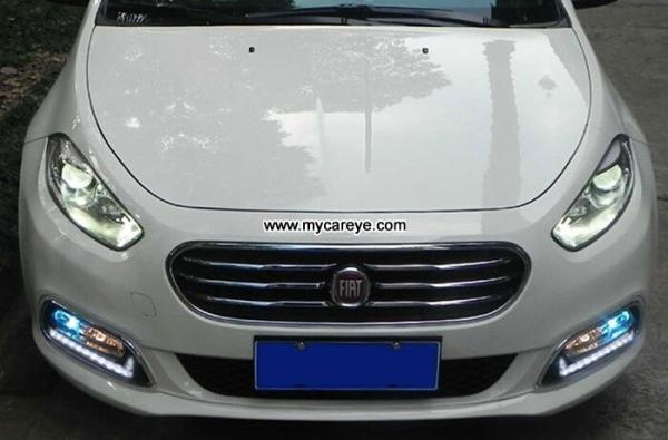 Fiat Viaggio DRL LED Daytime Running Light daylight car exterior lights