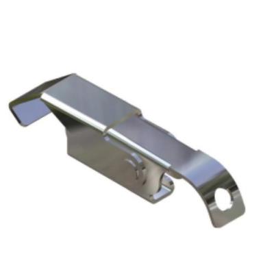 Silver Stainless Steel Over Center Latches Fastener 95*18*1.5mm For Mold Machine