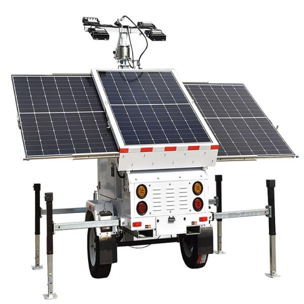 Telescopic Light Tower Renewable Energy Mobile Solar Light Tower Affordable Light Tower