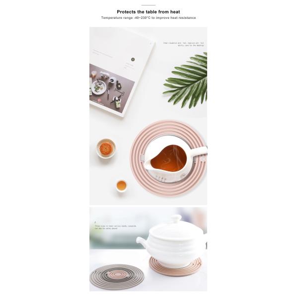 дополнительная толстая циновка Trivet силикона продукта кухни силикона 3in1