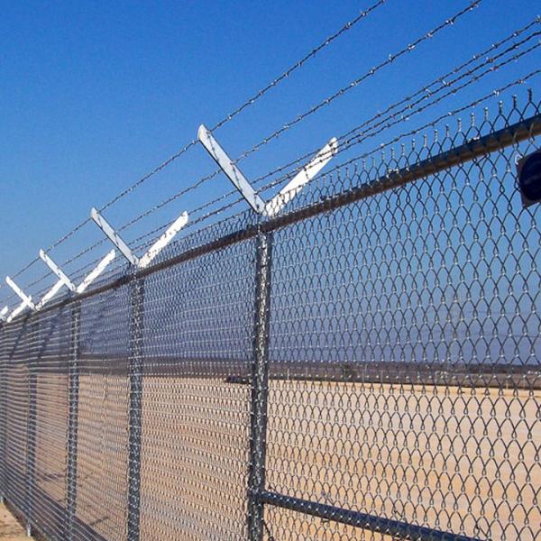 2.5 3mm Wire 50X50 Diamond Mesh Hot DIP Galvanized 6FT Chain Link Iron Wire Mesh Fence