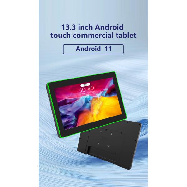 13.3Inch Wall Mounted Conference Room Tablet NFC/RFID POE Commercial Android Tablet Surrounding Led Light