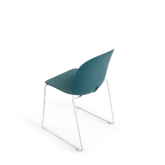 Stackable Restaurant Chair And Table PP Plastic Metal Frame For Bistro Cafe