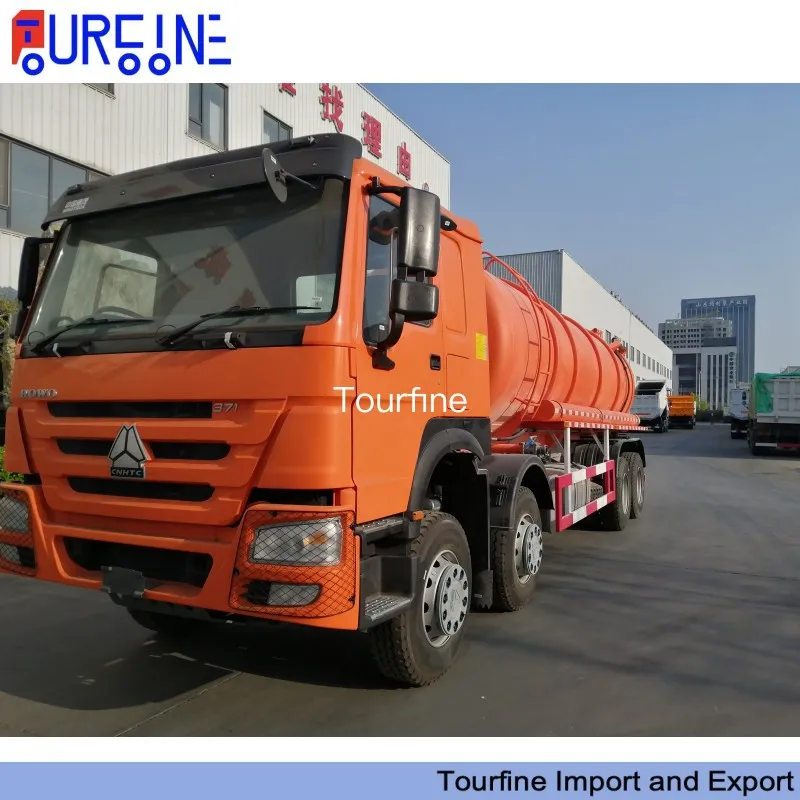 20000L Sinotruk HOWO 12 Wheel Vacuum Sewage Suction Truck for Waste Water Collection