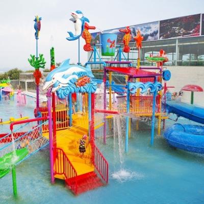 Grande capacidade Jardim Salpicar Jardim de Jogos Aquáticos Com Crianças Salto de Água