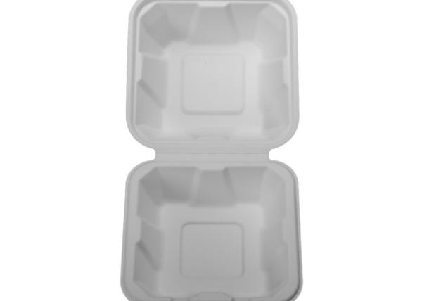 Recipientes de alimento descartáveis biodegradáveis da micro-ondas da polegada 6×6×3