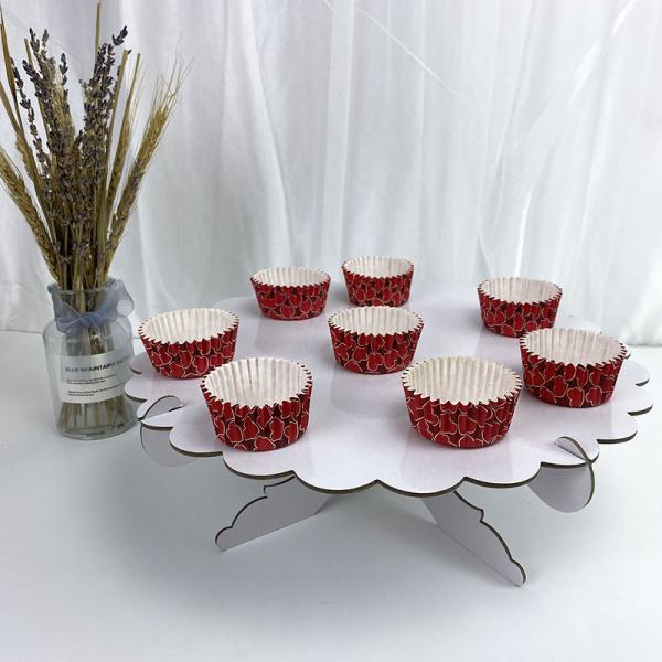 Birthday Party Dessert Round Eco Friendly Paper Cupcake Stand
