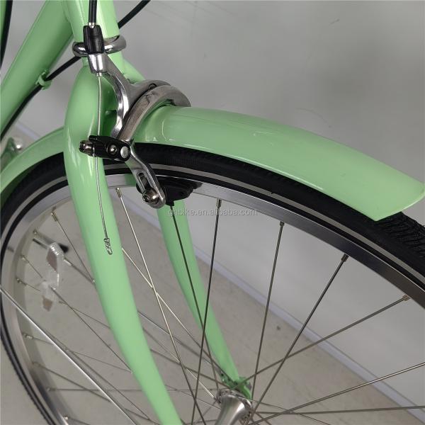6 Speed Adult Women's Comfort Bike Vintage Lady Fitness City Bicycle with Basket