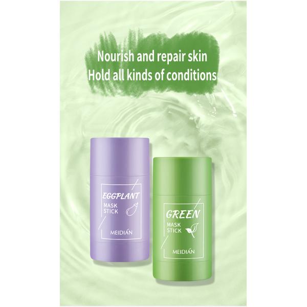 High Quality Green Tea Deep Cleanse Maskl Cleansing Facial Mask Stick Oil Control Acne Relief 40g Home Use