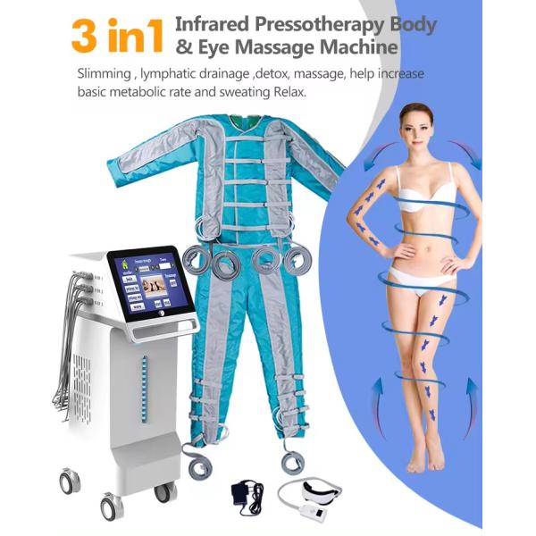 3 In1 Infrared Pressotherapy Body / Eye Massage Infrared Body Slimming Pressotherapie