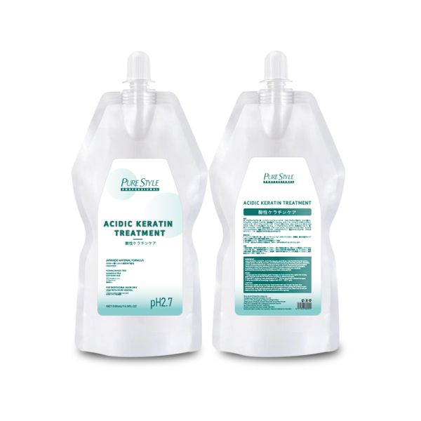 Traitement thermique capillaire à base d'acide Purestyle pour la réparation des cheveux, traitement brésilien à la kératine