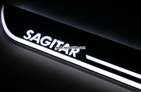 Volkswagen Sagitar car welcome light led Moving Door sill Scuff Pedal Lights