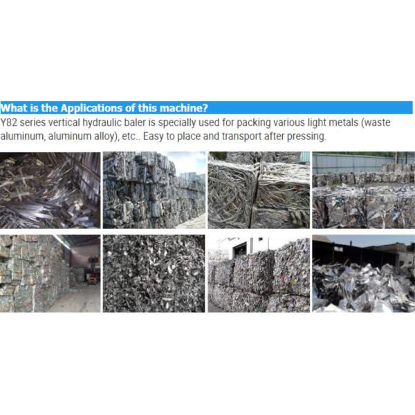 Vertical scrap metal steel copper aluminum baler Vertical Aluminum Baler Press