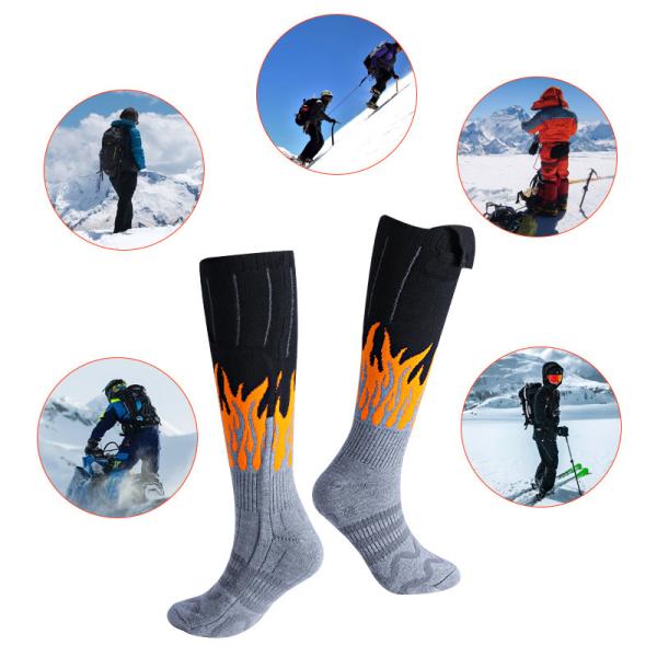 7.4V 3350mAh Rechargeable Battery Electric Heated Socks For Outdoor Riding Camping Hiking
