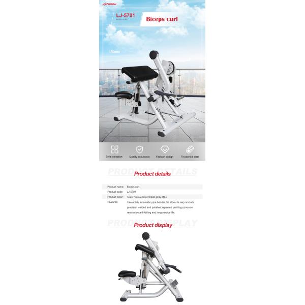 Life Fitness Commercial Gym Equipment Biceps Curl Plate Loaded Exercise Machine