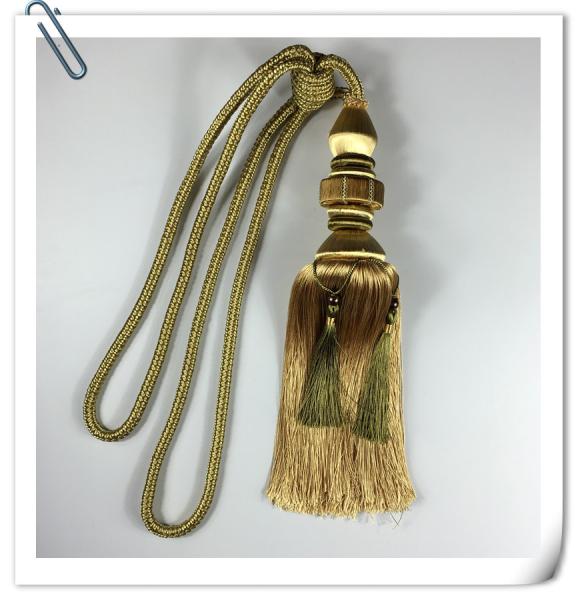 Factory hot sale all kinds of wholesale Cotton Curtain Tassel With Rope Used For Home Decorrative
