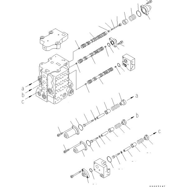723-63-24100 7236324100 FOR KOMATSU D65EX-15 D65EX-15E0 D65PX-15 D65PX-15E0 D65WX-15 D65WX-15E0 BULLDOZERS PARTS HYDRAULIC Main Control Valve Assembly CONTROL VALVE AFTERMARKET ORIGINAL