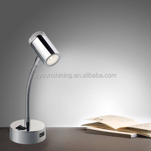 Electric Power Source 12V LED Reading Light Gooseneck Flexible LED Table Light Desk Lamp