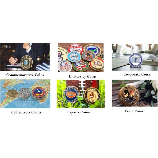 Personalized Soft Enamel Custom Metal Coin with Double Side Design and Customized Logo