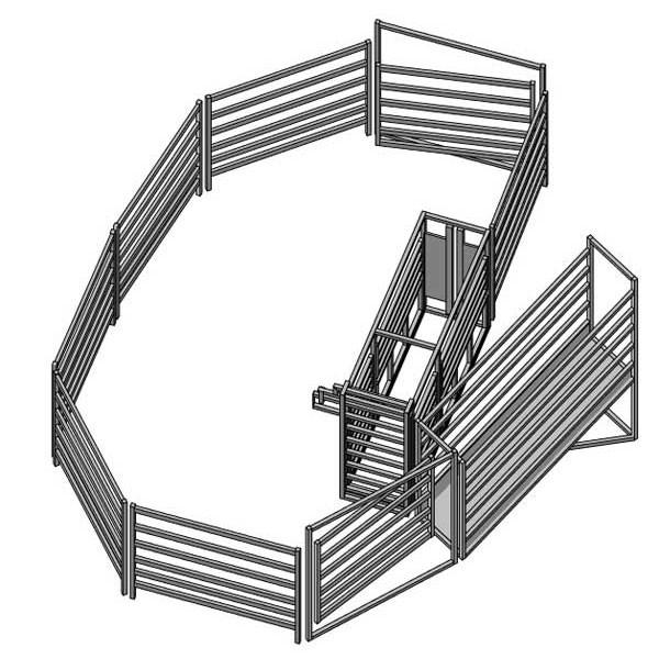rebanhos animais galvanizados círculo de 1.6mm que cercam 42mm 32mm OD