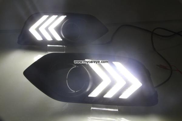 Honda HRV DRL LED Daytime driving turn signal Fog Lights aftermarket
