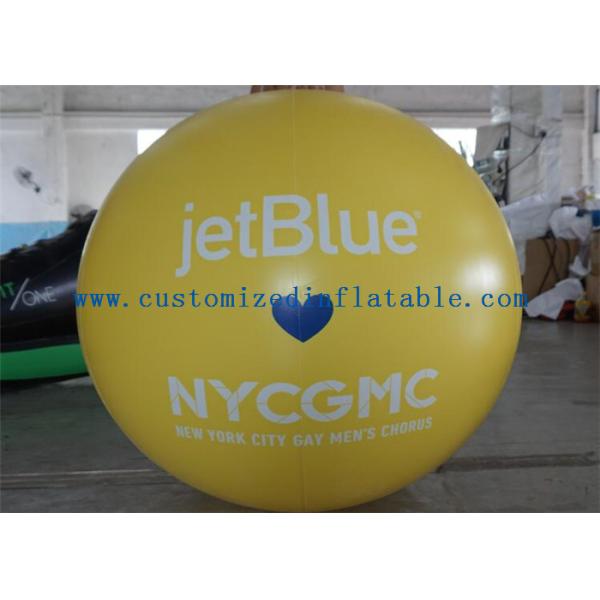 Inflatable Big Advertising Balloons , Red Air Balloon Advertising Helium Ball