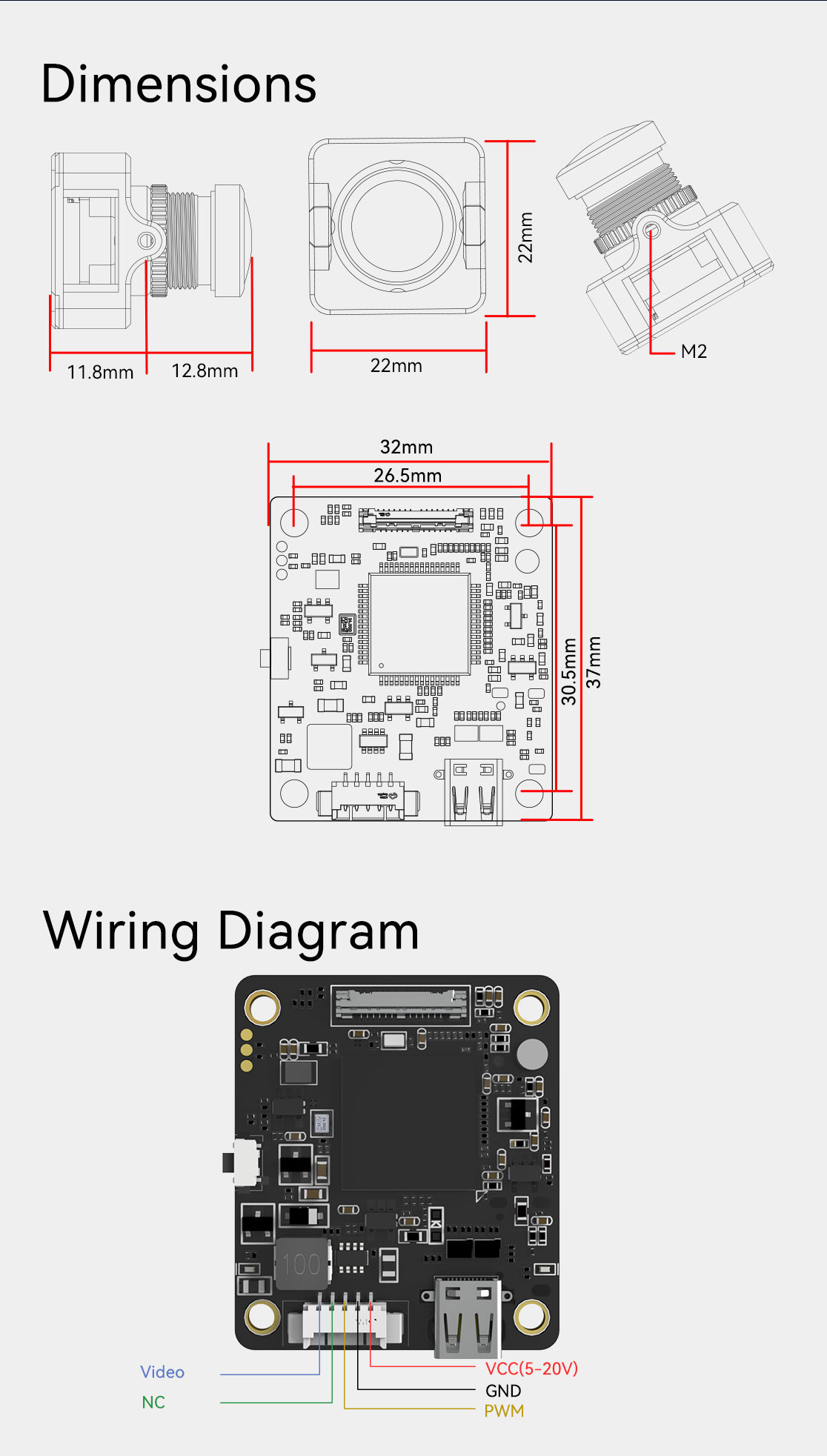 Runcam Split-H Support 1080P Recording And Output Built-In Microphone Remote Control Camera For RC Drone FPV Airplane