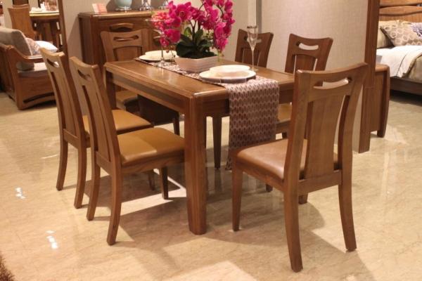 Sharply Modern Kitchen Dining Sets Contemporary Wood Dining Table Veneer Finishing