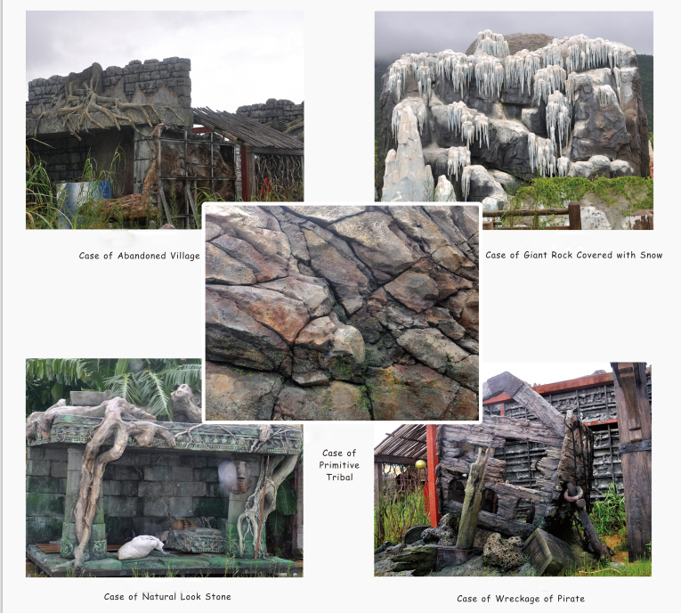 Ландшафт Rockery искусственный GRC стеклоткани для украшения