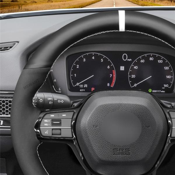 Maroon Fan Club Design Style Custom Steering Wheel Cover for Honda Civic 11th gen 2022