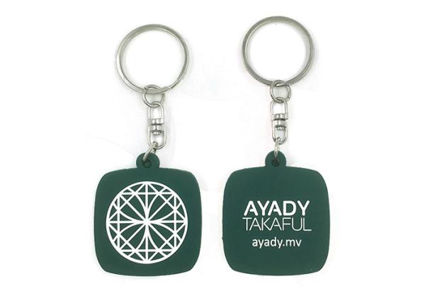 Double Side Men Bag Promotional Pvc Keyrings 35x30x4mm Or Customized Size