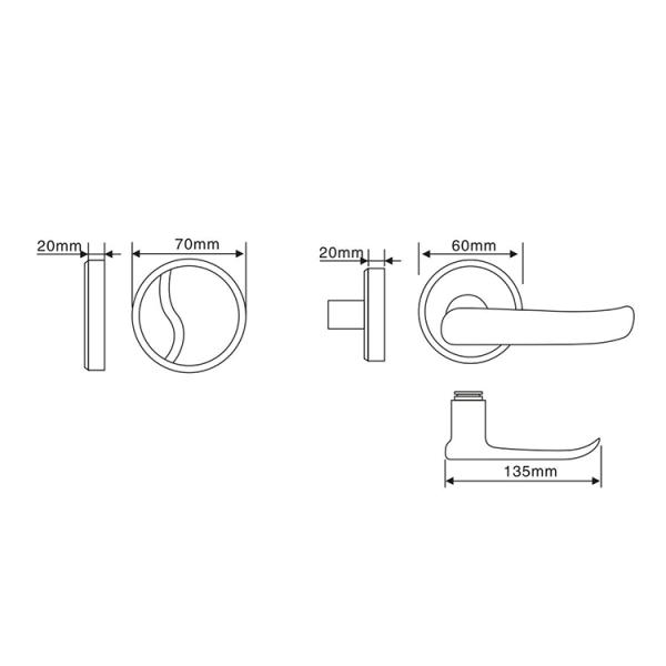 RFID Card Smart Hotel Lock Stainless Steel For Apartments