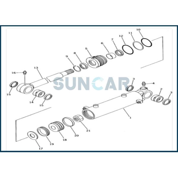 707-98-12410 7079812410 смещенных наборов обслуживания цилиндра для PC20R-8 PC25R-8 KOMATSU