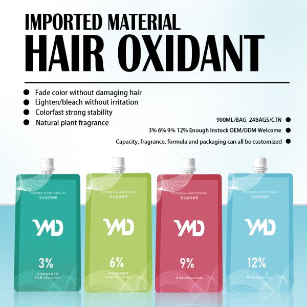 Professional Natural Hair Oxidant Cream Raw Material  3% 6% 9% 12% Permanent Hair Color  Developer OEM/ODM Hair Dye Factory