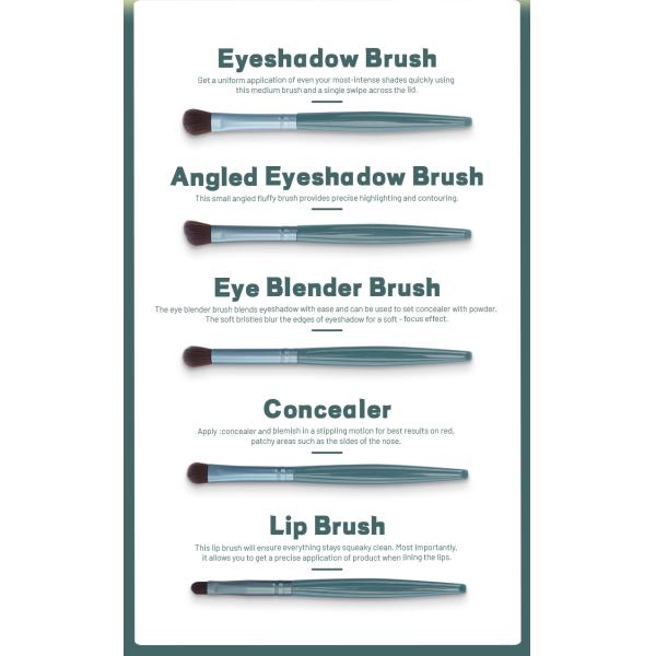 Mini 5pcs Lip Make Up Brush Viagem Portátil ODM